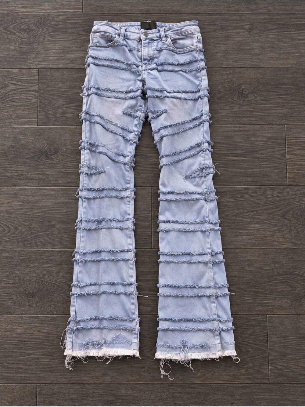 Valabasas Stacked Distressed Panel Jeans Mens 32